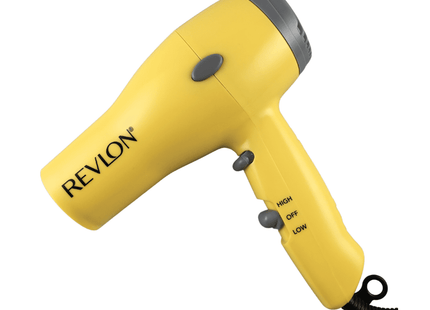 Secadora Style and Go 1875W Revlon Amarilla | Para secar tu cabello con potencia y estilo en cualquier lugar