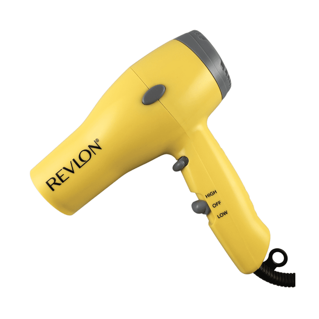 Secadora Style and Go 1875W Revlon Amarilla | Para secar tu cabello con potencia y estilo en cualquier lugar