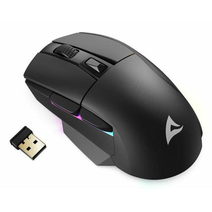 Mouse Gaming Sharkoon SGM50W | Inalámbrico | Sensor 5000 DPI | RGB | Receptor USB