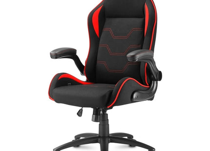 Silla Gaming Sharkoon ELBRUS 1 | Diseño Ergonómico | Reclinable | Base Metálica | Color Negro/Rojo