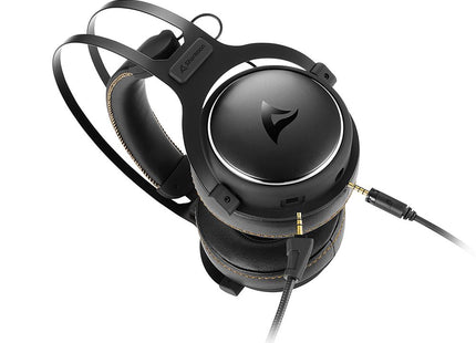 Headset Sharkoon Skiller SGH50 | 3.5 mm | Sonido Hi-Res | Micrófono desmontable | Almohadillas intercambiables