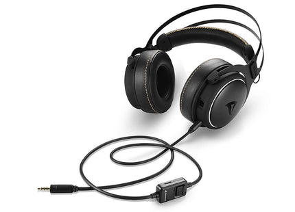 Headset Sharkoon Skiller SGH50 | 3.5 mm | Sonido Hi-Res | Micrófono desmontable | Almohadillas intercambiables