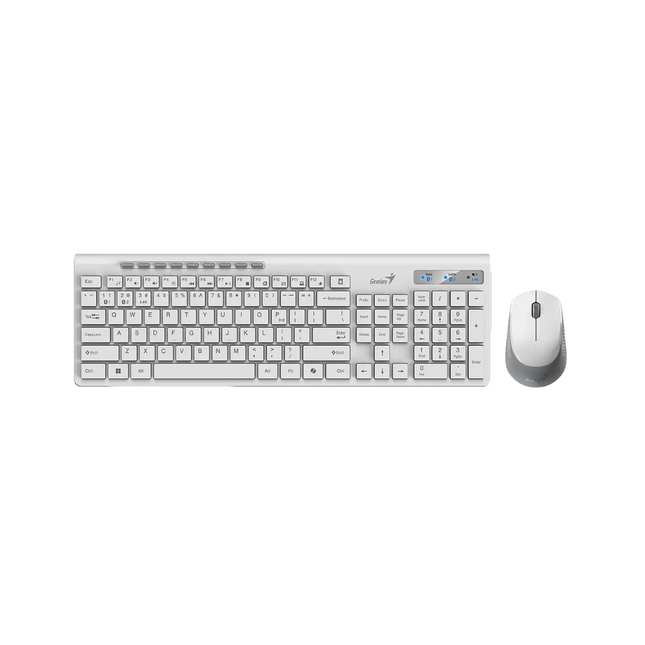 Teclado y Mouse Genius SlimStar 8230 | Inalámbrico Bluetooth + Receptor USB | Español | Negro
