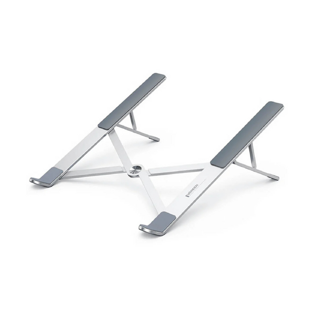 Base para laptop UGREEN LP451 ajustable de aluminio plateado vista frontal