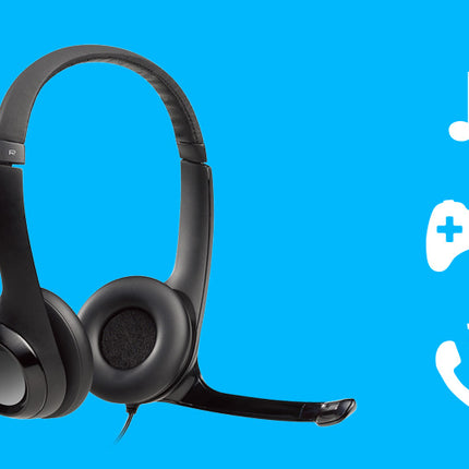 Headset Logitech Stereo H390 | USB | Micrófono con Cancelación de Ruido | Negro