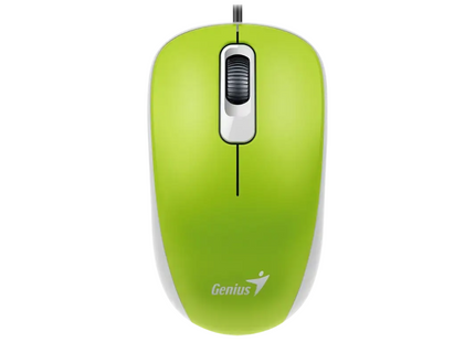 Mouse Genius RS2 DX-110 alámbrico USB vista frontal con cable