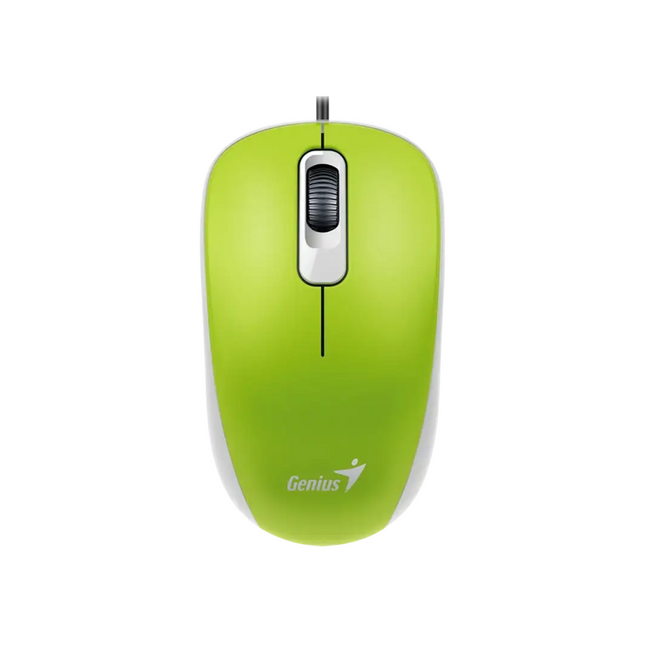 Mouse Genius RS2 DX-110 alámbrico USB vista frontal con cable