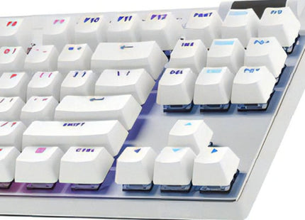 Detalle lateral del teclado gaming Logitech G Pro X TKL destacando su perfil compacto tenkeyless