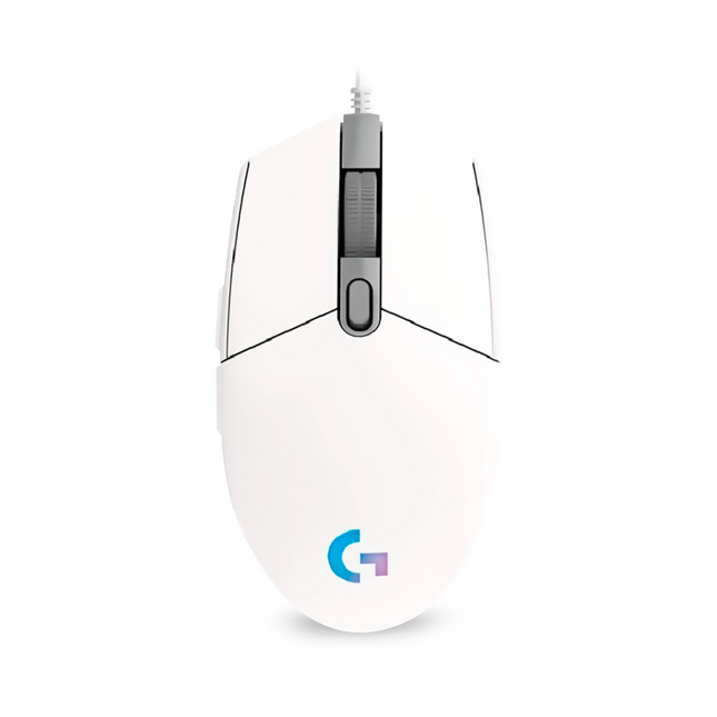 Mouse gaming Logitech G203 LIGHTSYNC con iluminación RGB frontal
