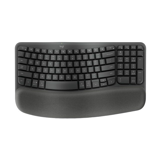 Teclado Logitech Ergo Wave Keys | Inalámbrico | Bluetooth | Inglés