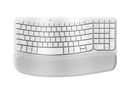 Teclado Logitech Ergo Wave Keys inalámbrico Bluetooth vista frontal completa