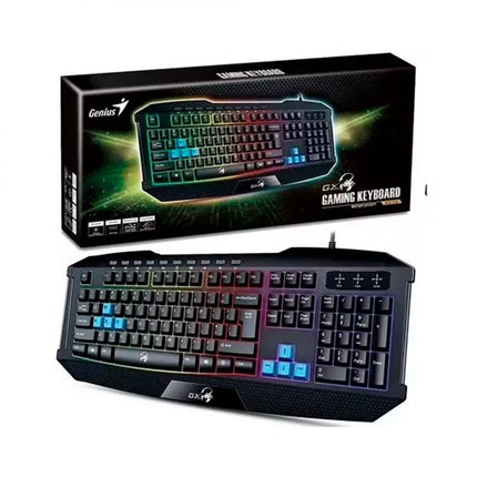 Teclado Gaming Genius Scorpion K215 | RGB 7 Colores | Membrana | USB | Español
