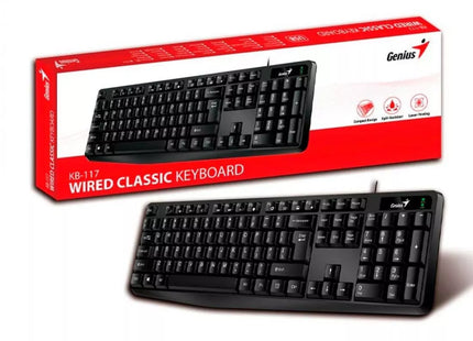 Teclado Genius KB-117S | Membrana | Alámbrico USB | Español