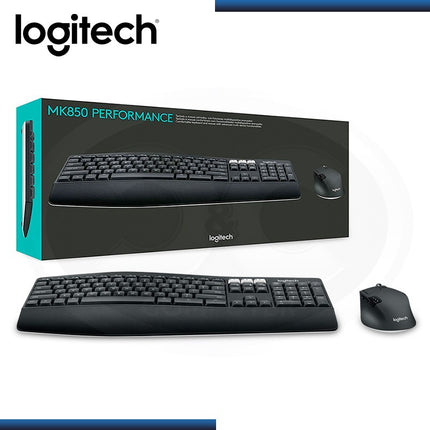 Teclado y Mouse Logitech MK850 | Inalámbrico | Bluetooth + Receptor USB | Español