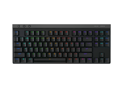 Teclado gaming Logitech G515 RGB mecánico TKL vista frontal completa