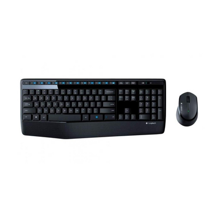 Teclado y Mouse Logitech Combo MK345 Wireless | Diseño Completo | Inalámbrico | Receptor USB