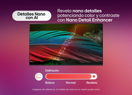 Televisor Smart LG NANO 4K UHD AI NU85 65" 65NU850BPSA webOS 26