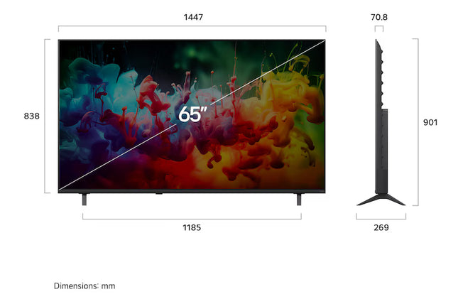 LG QNED70 65" QNED 4K Smart TV 65QNED70BSA