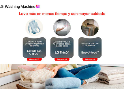 LG Lavadora Carga Superior WT23EGTX6 23 kg con AI DD™