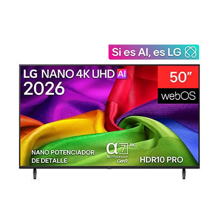 LG Smart TV NANO 50" 4K UHD, 50NU800BPSC