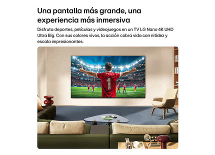 LG Televisor NANO 4K NU80 85" Smart TV webOS 26, 85NU800BPSB