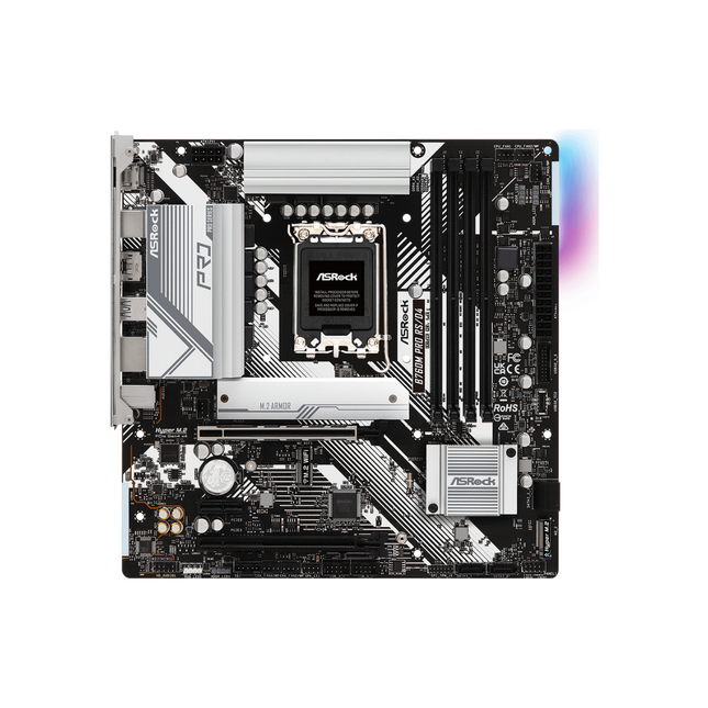 Tarjeta Madre ASRock B760M PRO RS D4 | Micro ATX | LGA 1700 | DDR4 hasta 5333 MHz