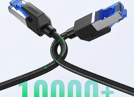 Empaque original cable Ethernet CAT8 UGREEN con especificaciones técnicas