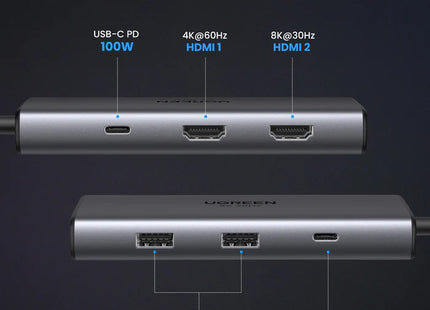 Hub USB-C UGREEN CM498, 15852