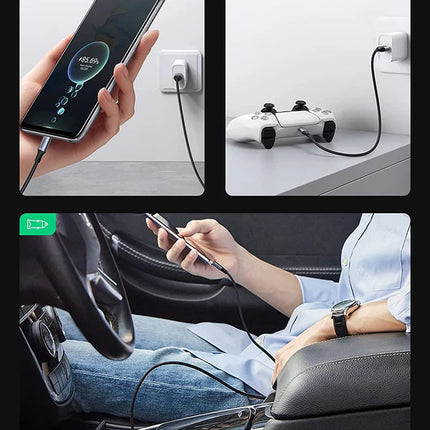 Cable UGREEN US288 USB-A a USB-C | 3A | 1 Metro | Carga Rápida | Negro