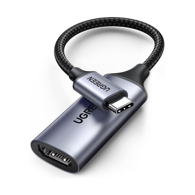 Adaptador UGREEN CM297 USB-C a HDMI | Resolución 4K | Plug & Play | Plateado