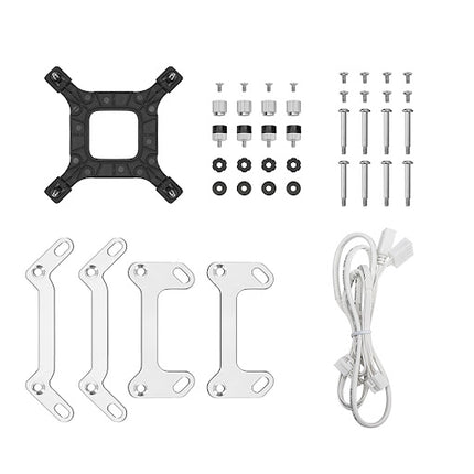 Enfriamiento Líquido DeepCool LT240 WH ARGB | 240mm | 2 en 1 | Iluminación ARGB
