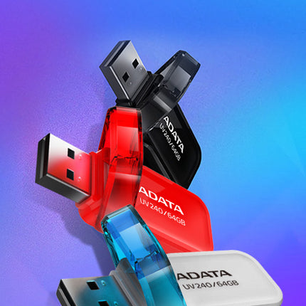 Memoria USB ADATA UV240 | 32GB | USB 2.0 | Rojo | Diseño retráctil