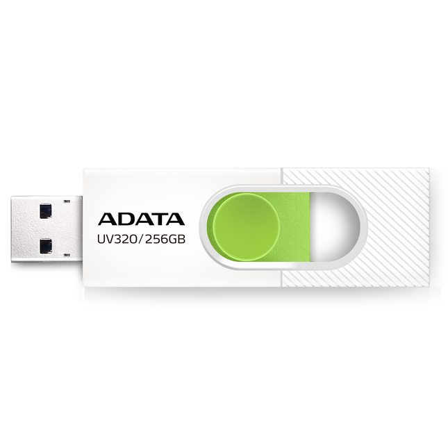 Memoria USB ADATA | 32GB | USB 3.2 | Blanco/Verde | AUV320-32G-RWHGN