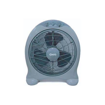 Ventilador Box CHIQ de Piso 16” | 3 Velocidades | Temporizador | Gris | CQVB16T1O1C