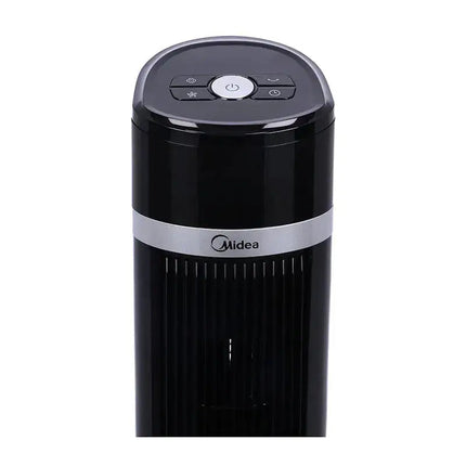 Ventilador de Torre Midea Cool Elegance 48″ MTF18TR‑CA | Blanco y Negro | 3 Velocidades | Oscilación 60° | Control Remoto