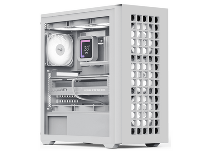 Case RGB AeroCool D502A Torre Media | Malla | 3 Ventiladores Frontales | 1 Ventilador Trasero