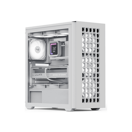 Case RGB AeroCool D502A Torre Media | Malla | 3 Ventiladores Frontales | 1 Ventilador Trasero