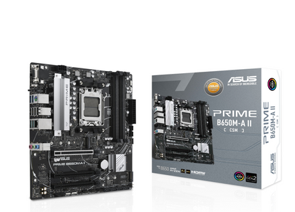 Tarjeta Madre ASUS PRIME B650M-A II | AM5 | DDR5 | PCIe 4.0 | USB 3.2 | Micro-ATX