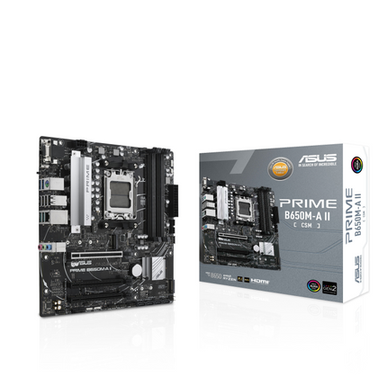 Tarjeta Madre ASUS PRIME B650M-A II | AM5 | DDR5 | PCIe 4.0 | USB 3.2 | Micro-ATX