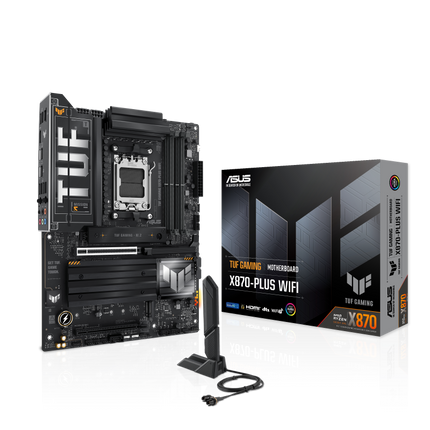 Tarjeta Madre ASUS TUF Gaming X870-Plus WiFi | AM5 | ATX | DDR5 | PCIe 5.0 | USB-C