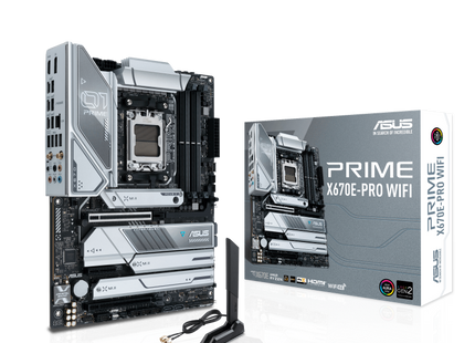 Tarjeta Madre ASUS Prime X670E-Pro WiFi | AM5 | ATX | DDR5 | WiFi 6E | PCIe 5.0 | 4X M.2