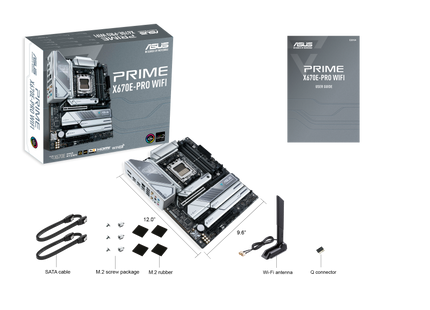 Tarjeta Madre ASUS Prime X670E-Pro WiFi | AM5 | ATX | DDR5 | WiFi 6E | PCIe 5.0 | 4X M.2