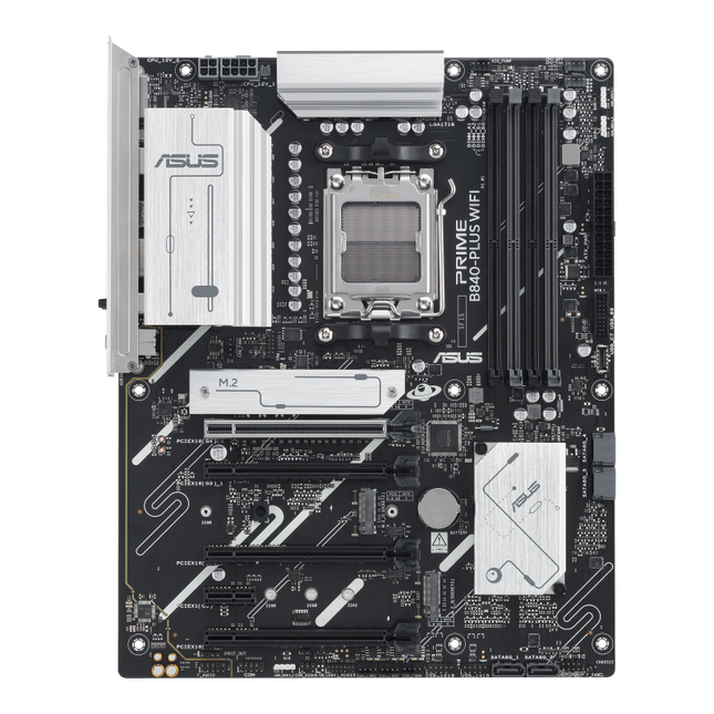 Tarjeta Madre ASUS PRIME B840-PLUS WIFI | AM5 | DDR5 | 4x M.2 + 6x SATA | USB 3.2 | WIFI 6 | PCIe 5.0 | Aura Sync RGB
