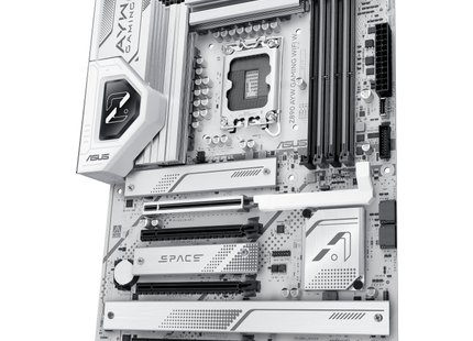 ASUS Z890 AYW Gaming WiFi W tarjeta madre detalle de puertos traseros