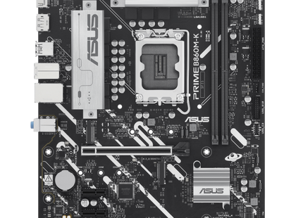 ASUS PRIME B860M-K tarjeta madre vista frontal
