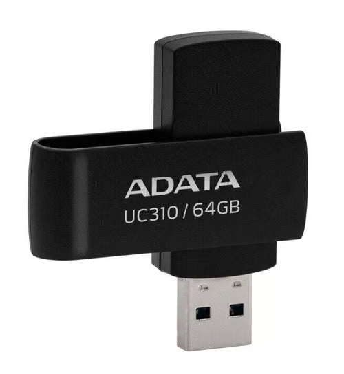Memoria USB ADATA UC310 | 64GB | USB 3.2 | Compacta | Color Negro