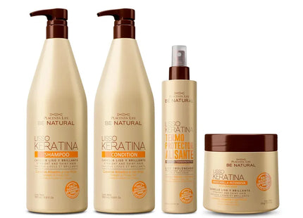 Acondicionador Alisante Placent Life Liso Keratina | 1000ml | Controla el frizz | suaviza y alinea el cabello rebelde