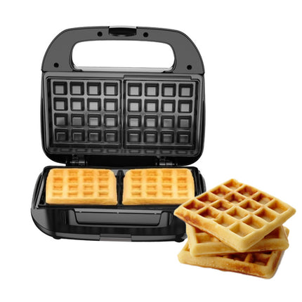 Wafflera Black+Decker WM120B | Placas Anti‑adhesivas | 760 W | Asa Fría | Vertical Storage