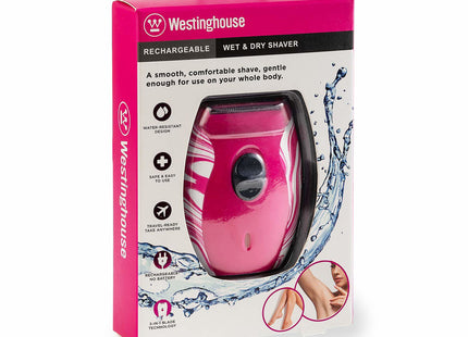 Afeitadora Dama Westinghouse WH1127 | Recargable | Uso húmedo y seco | Batería AA x2 + USB