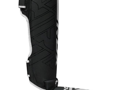 RDX Espinilleras MMA con Empeine Negro/Blanco, F6 Kara